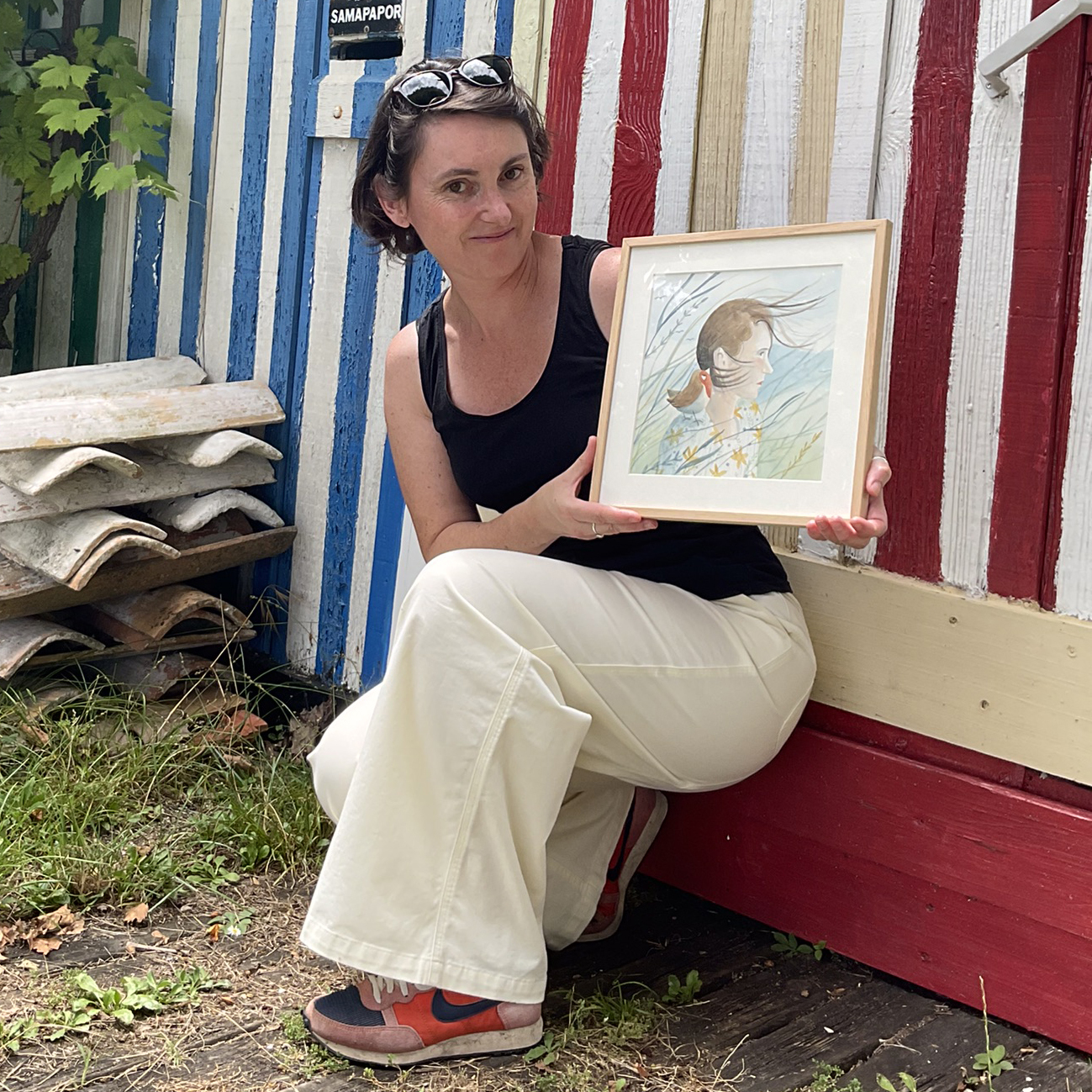 Marjolaine Faure et son auto-portrait